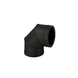 90° bend N2C9 ISO25 MATT BLACK Double wall flue