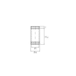 0.5 meter pipe N2T5 ISO25 MATT BLACK Double wall flue