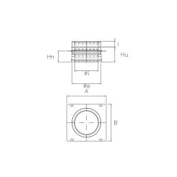 Intermediate plate K2PI ISO25 RUSTY Double wall flue
