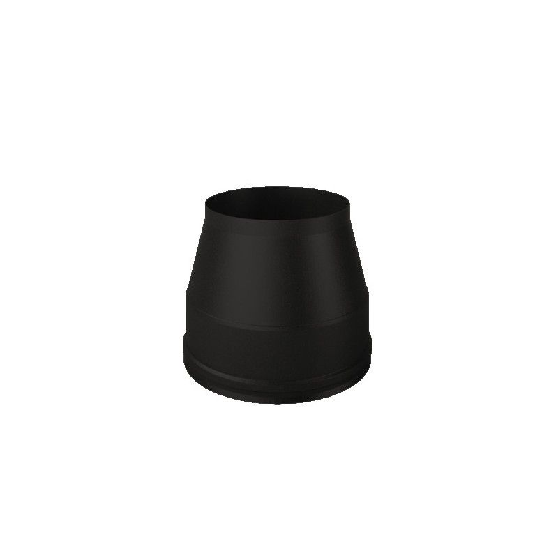 Conical end cap N2TO ISO25 MATT BLACK Double wall flue