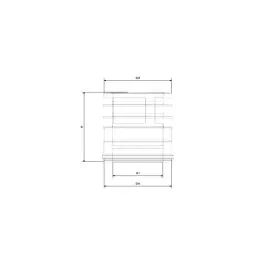 Terminal cap with rings N2TLN ISO25 MATT BLACK Double wall flue