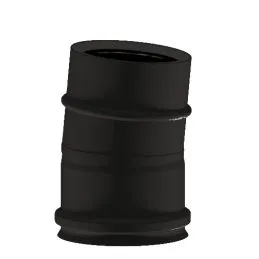 5° bend N1C05 ISO10 MATT BLACK Double wall flue