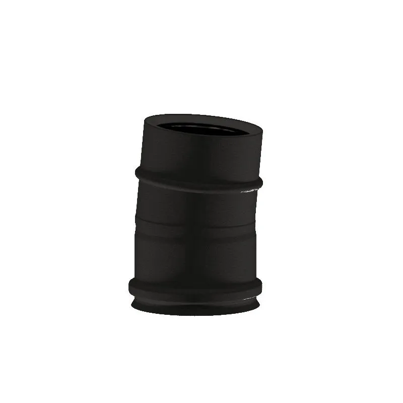 Curva a 5° N1C05 ISO10 NERO OPACO Canna fumaria doppia parete Curva a 5° N1C05 ISO10 NERO OPACO Canna fumaria doppia parete
