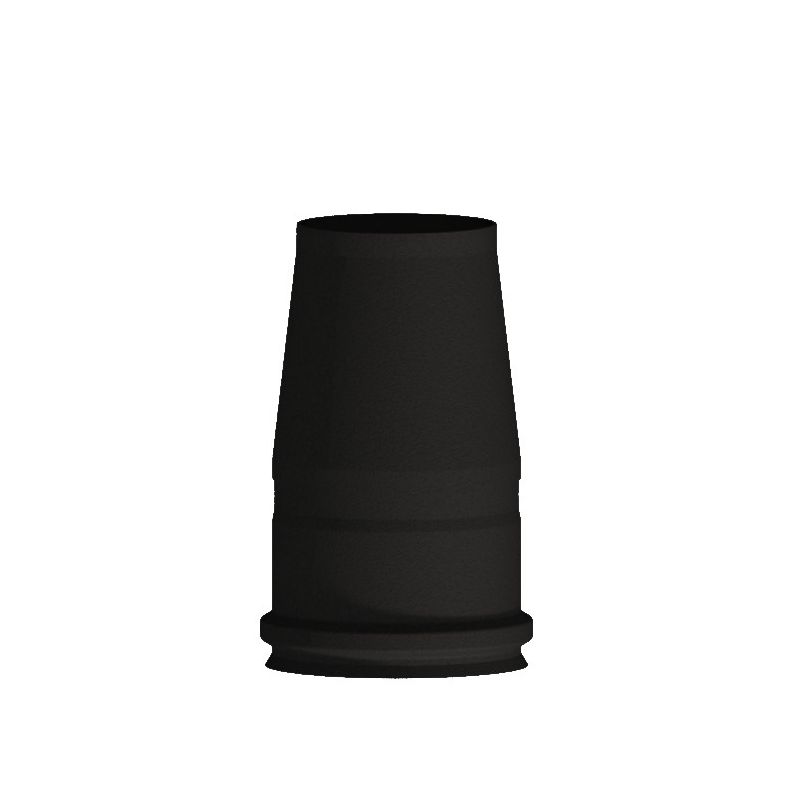 Truncated conical end cap N1TO ISO10 MATT BLACK Double wall flue