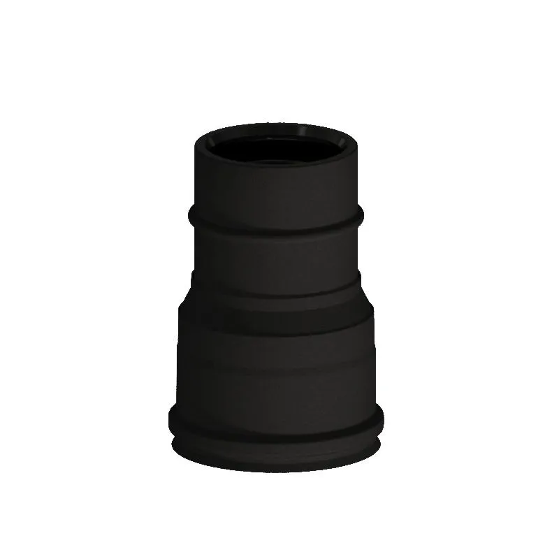 Reduction fitting N1RCDR ISO10 MATT BLACK Double wall flue