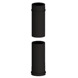 Telescopic pipe N1ET ISO10 MATT BLACK Double wall flue