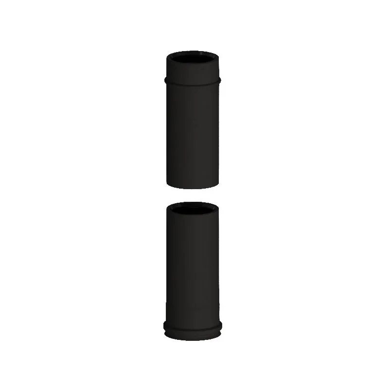 Tubo telescopico N1ET ISO10 NERO OPACO Canna fumaria doppia Tubo telescopico N1ET ISO10 NERO OPACO Canna fumaria doppia