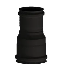 Double-mono junction N1RCU ISO10 MATT BLACK Double wall flue