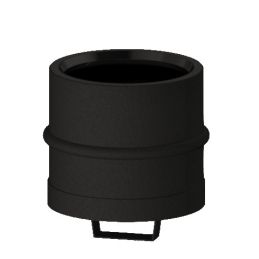 Blind cap with handle N1TA ISO10 MATT BLACK Double wall flue