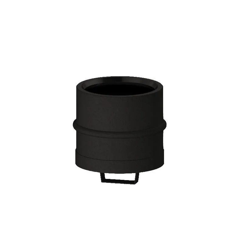 Tappo cieco con maniglia N1TA ISO10 NERO OPACO Canna fumaria Tappo cieco con maniglia N1TA ISO10 NERO OPACO Canna fumaria