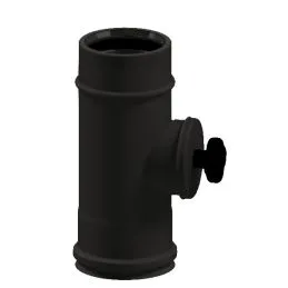 Modulo di ispezione N1IT ISO10 NERO OPACO Canna fumaria doppia