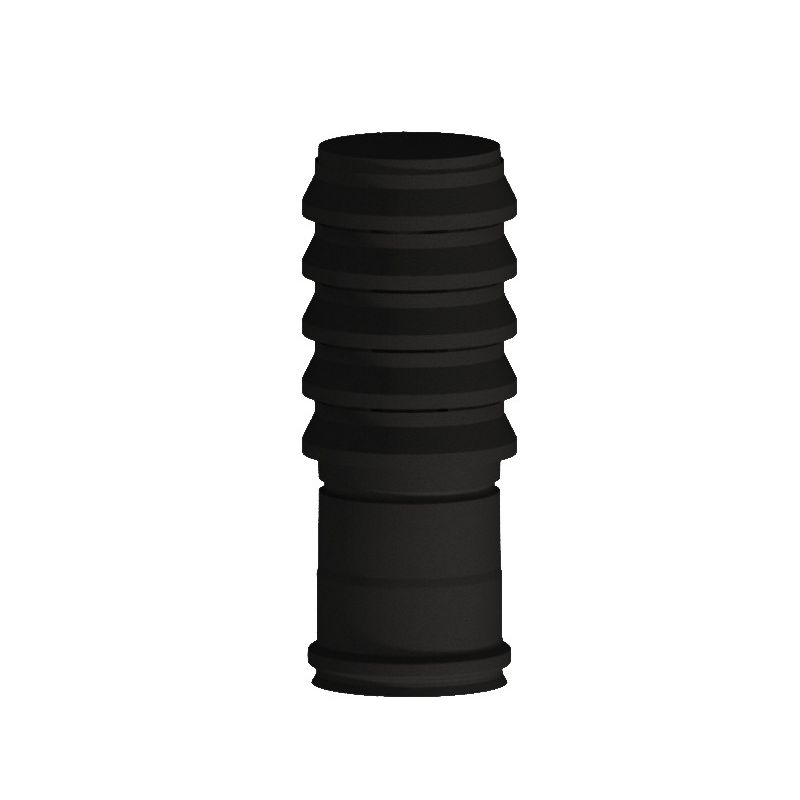 Terminal cap with rings N1TE ISO10 MATT BLACK Double wall flue