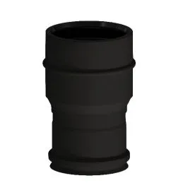Increase fitting N1RCDA ISO10 MATT BLACK Double wall flue