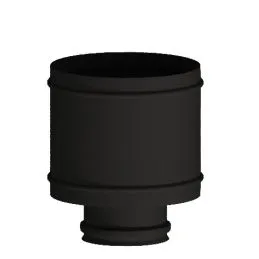 Terminal cap N1AR ISO10 MATT BLACK Double wall flue