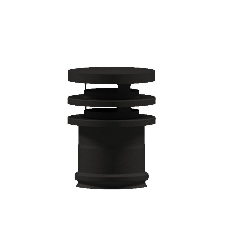 Terminal cap with rings N1TLN ISO10 MATT BLACK Double wall flue