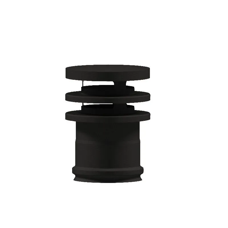 Terminal cap with rings N1TLN ISO10 MATT BLACK Double wall flue Terminal cap with rings N1TLN ISO10 MATT BLACK Double wall flue