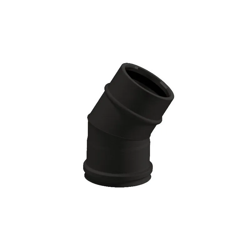Curva a 30° N1C3 ISO10 NERO OPACO Canna fumaria doppia parete