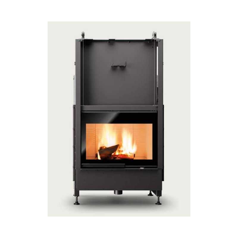 Wood-burning fireplace PALAZZETTI Ecomonobloc WTX 80 Frontal air 5 STARS