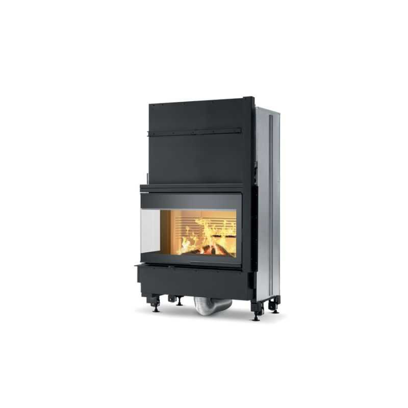 Wood-burning fireplace PALAZZETTI Ecomonobloc WT 86 Angular air