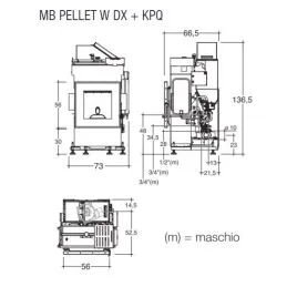 Montegrappa MB PELLET W Essential O wood-burning fireplace