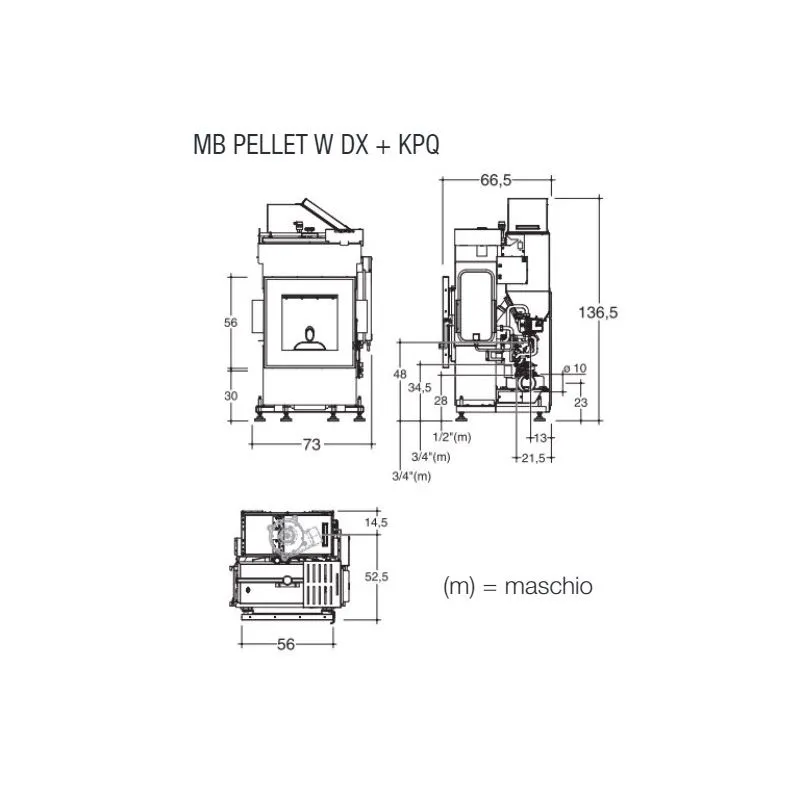 Montegrappa MB PELLET W Essential O wood-burning fireplace Montegrappa MB PELLET W Essential O wood-burning fireplace