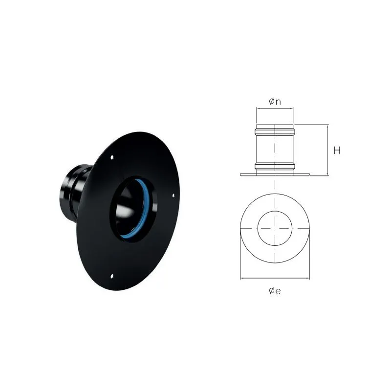 Sheet metal ceiling rose for MONOFIRE pellet stove De Marinis Sheet metal ceiling rose for MONOFIRE pellet stove De Marinis