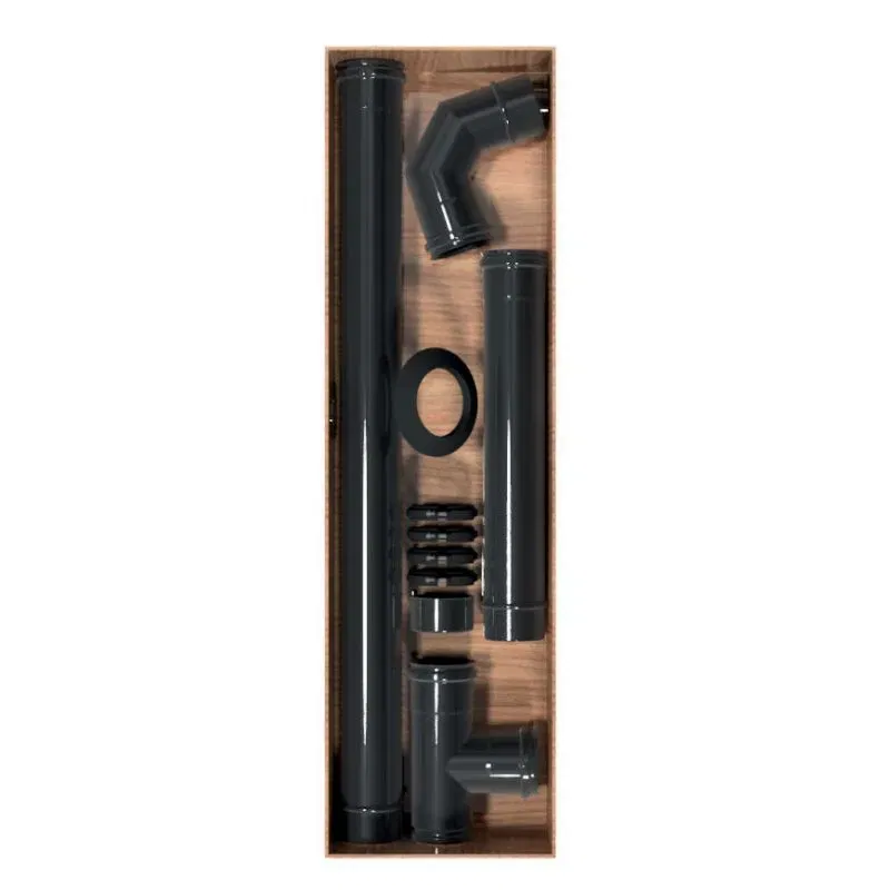 Kit installazione stufe a pellet Monofire Inox Aisi316 BLACK