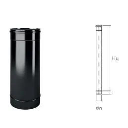 Tubo da 1 metro MFT1 Monofire Inox Aisi316 BLACK per stufe a