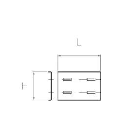 Extensions for wall bracket (H100) stainless steel chimney De Marinis