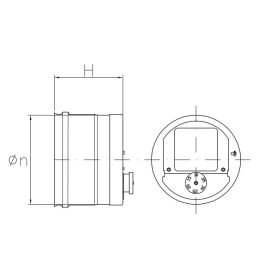 Damper for calibration and regulation of the flue draft in stainless steel De Marinis