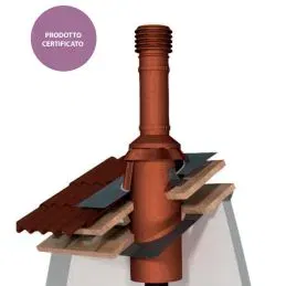 Passaggio tetto legno sistema SICURO DEMARINIS per canna