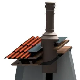 Wooden roof passage SICURO SLIM GO DEMARINIS system for