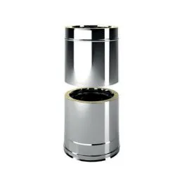 Telescopic tube double wall flue ISO25 De Marinis Inox