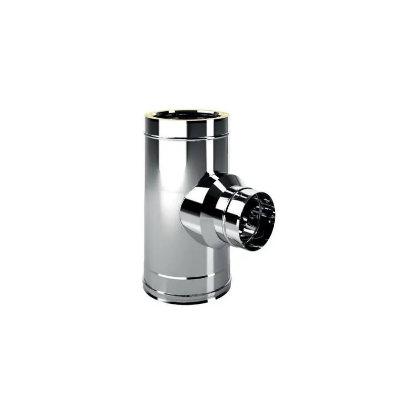 Raccordo a T 90° ridotto monoparete I2T9R ISO25 INOX Canna