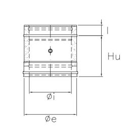 Modulo per inserimento sonda I2PF ISO25 INOX Canna fumaria