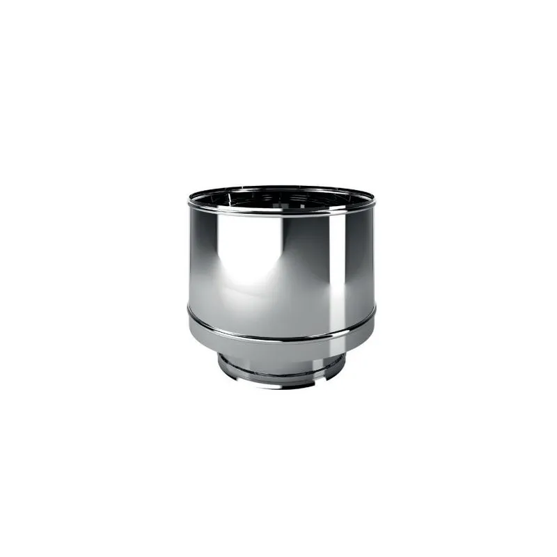 Windproof double wall flue hat ISO25 De Marinis Inox