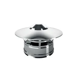 Cappello terminale parapioggia I2CC ISO25 INOX Canna fumaria