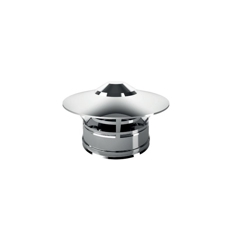 Cappello terminale parapioggia I2CC ISO25 INOX Canna fumaria