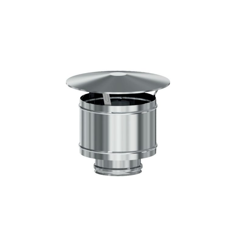 Weatherproof terminal cap I2AP ISO25 INOX Double wall flue