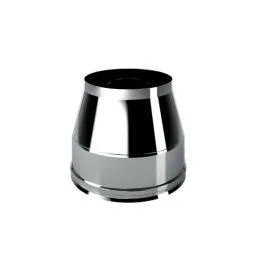 Cappello tronco-conico I2TO ISO25 INOX Canna fumaria doppia