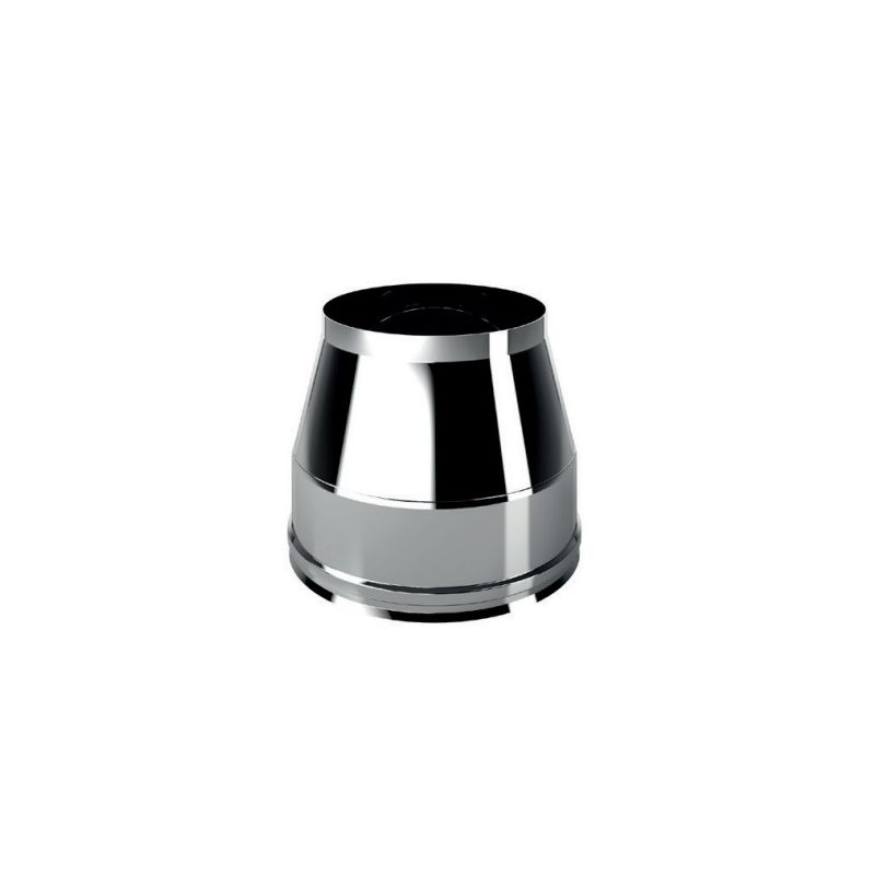 Cappello tronco-conico I2TO ISO25 INOX Canna fumaria doppia