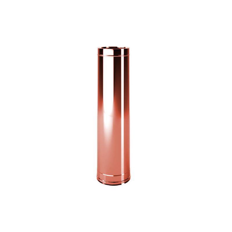 Pipe L 0.33 m double wall flue ISO25 De Marinis Copper