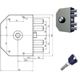 Lock apply CR 3050 K55 key