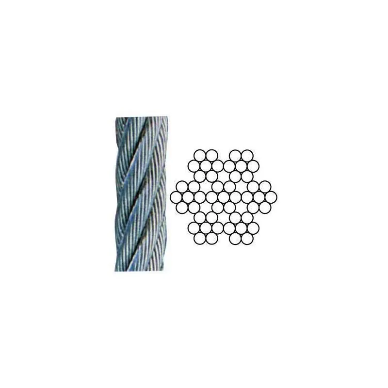 Fune acciaio INOX 49 AISI 316 diam. 3 mm rotolo 100 mt. Fune acciaio INOX 49 AISI 316 diam. 3 mm rotolo 100 mt.