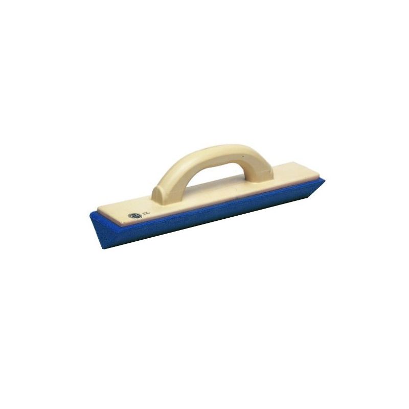 Blue rubber trowel Ancora 879 triangular section 35 cm