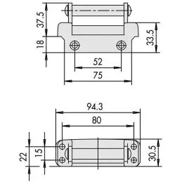 [Replacement] Escutcheon with roller for CISA 07021.10.0 lock