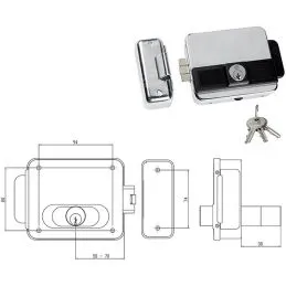 FEB NF5011/1Z Multiple fixed cylinder electric lock
