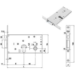 Serratura elettrica YALE CORNI Y850 infilare per fascia