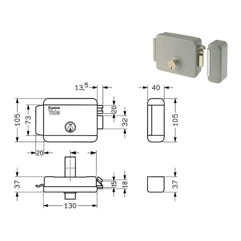 Electric lock to apply YALE Y680