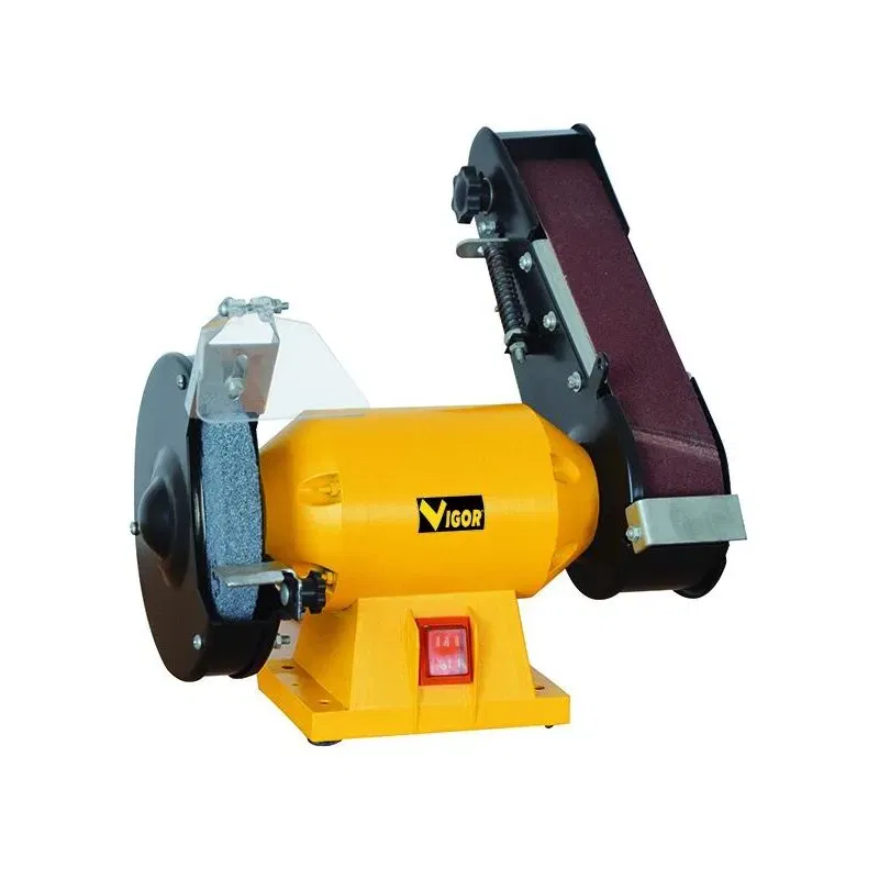 Smerigliatrice mola da banco con nastro d.150mm VIGOR VSM-250
